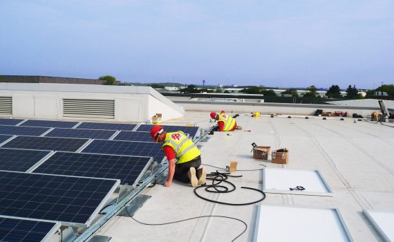 Solar PV installation in Reading